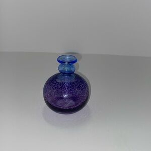 Kosta Boda art glass miniature vase. Signed by B. Valliem.
